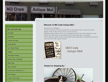 Tablet Screenshot of millcreekantiquemall.com